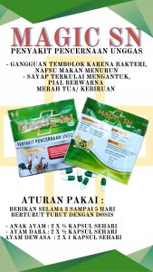 MAGIC SN GREEN 1 RENTENG - obat pencernaan ayam