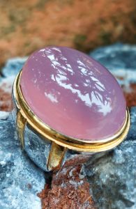 CINCIN BATU NATURAL ANGGUR LAVENDER◇SIZE BESAR/JUMBO