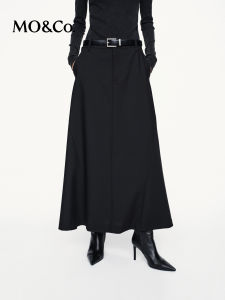 MO&Co. | Mid-Low Waist Merino Wool Midi Fish Tail Skirt