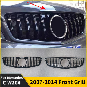 Front Bumper Facelift Inlet Grille For Mercedes W204 C204 S204 Coupe Benz C 2007-2014 GT Style Grill Tuning Accessories Refit