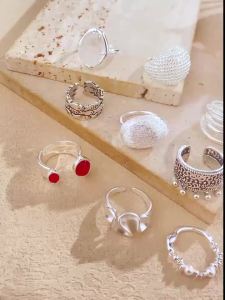 XIYANIKE Silver Color  Handmade Engagement Rings for Women Wedding Couple Creative Design Cute Fishs Jewelry Adjustable