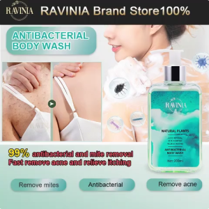 【RAVINIA】Acne body wash Eczema body wash Anti bacterial body wash 200ml Acne mites removal Anti-itch Moisturizing&Hydrating