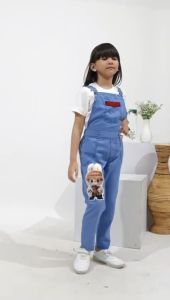 celana kodok anak perempuan boneka labubu led usia 5-12 tahun