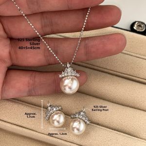 CAFFTI | Elegant Minimal Luxury Long Pearl Pendant Necklace