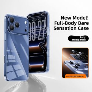 xilixili | Magnetic Clear Protective Case Full Camera Enclosure Impact Resistance iPhone Cover