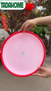 Khay Nhựa Tròn Khay thá¡ 3T6 4T Đựng Đồ Ăn Hoa Quả Việt Nhật 5623/4 - TADAHOME