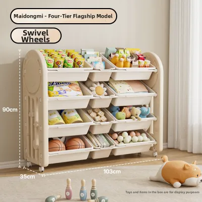 QIAOLEXIONG | Multilayered Toy Storage Rack Organizer