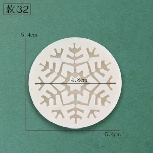 Christmas Silicone Cake Chocolate Sugar Art Ornament Santa Snowman Shape Butterfly Knot Pastry Baking Mold European Style