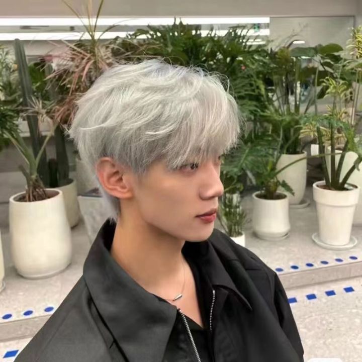 Gray Dye Hair Color Wax Temporary Hair Dye DIY Mud Hair