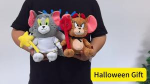 New 20cm Tom and Jerry Plush Toy Devil and Angel Series for Halloween Gift Stuffed Animal for Kids and Fans Christmas Gift