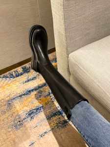 Kodi  Womens Over-Knee High-Top Knight Boots Thick Bottom Slimming Genuine Leather Autumn Winter New Style Waterproof Platform