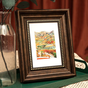 Nordic Style Customizable Wall Hanging / Desktop Photo Frame with Artistic Font Personalized Gift for Parents Resin Rectangle