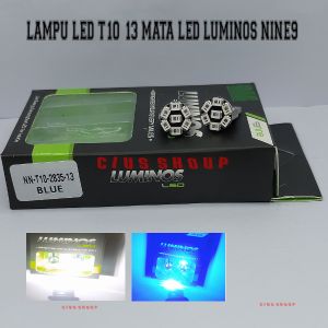 SATU PCS LAMPU LED T10 13 MATA LUMINOS BISA UNTUK SEIN SENJA PLAT NOMOR CABIN PLAFON MOBIL DAN MOTOR