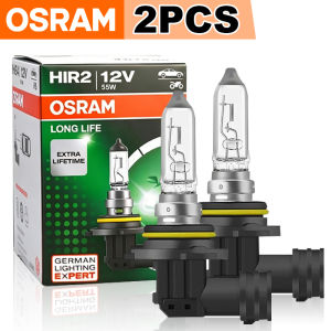 Osram | OSRAM 2pcs 9012 HIR2 12V 55W Super 3200K White Halogen Bulbs Car Headlights 9012LL PX22d Fog Light Headlight Lamps Longlife