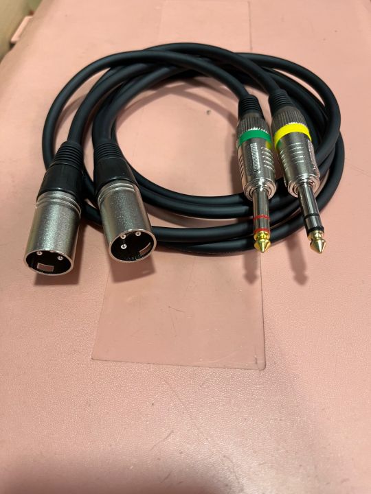 สายTRS-XLRผู้ แบบชุด2เส้น ทำจาสายชีลสเตอริโอของWireman | Lazada.co.th