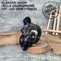 KLAKSON ANGIN HELLA AIR HORN GRAMOPHONE TRUCK SCANIA VOLVO 12V - 24V ORIGINAL. 