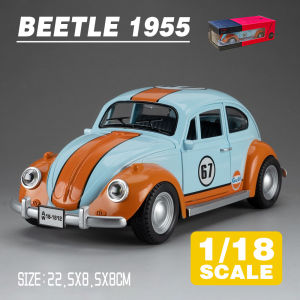 LEO 1:18 Volkswagen Beetle 1955 Version Diecast Model Car Alloy Cars Toys Collection Gift For Kids Boy Girl