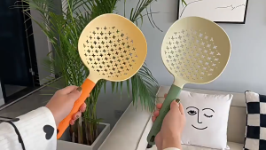 Noodle Vegetable Drain Spoon Large Capacity Silicone High Temperature Resistant Filter Spoon Kitchen