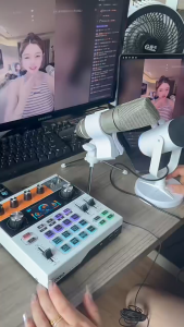 ส่งจากกทม！2/3ชิ้น/ชุด ระบบไมโครโฟนไร้สาย DC 5V สำหรับ6.35MM มีLED อุปกรณ์เสริม ส่งระยะทางไกล50ม.