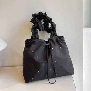 กระเป๋าผ้าใบ Tote Bag ทรงสี่เหลี่ยมจัตุรัสขนาดใหญ่สำหรับผู้หญิง กระเป๋าสะพายไหล่แบบลำลอง ความจุขนาดใหญ่ กระเป๋าผ้าใบแฟชั่นฤดูใบไม้ร่วง