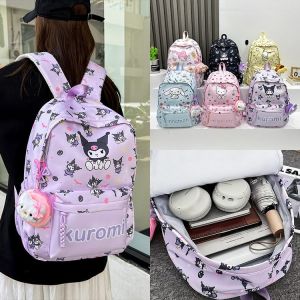 Kurumi Childrens Backpack Meilidi Large Capacity Travel Lightweight Dual Shoulder Bag for Junior High School Girls Cute Cartoon Style