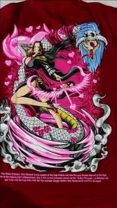 CLOWOR Boa Hancock The Pirate Empress Kuja Pirates Shichibukai Amazon Lily Anime One Piece Kaos T-shirt