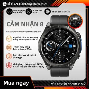 Đồng Hồ Thông Minh Zeblaze VIBE 8 Với Màn Hình AMOLED 1.43 Inch Hỗ Trợ Gọi Thoại Theo Dõi Nhịp Tim & Huyết Áp Tích Hợp Đèn Pin Dành Cho Người Lớn