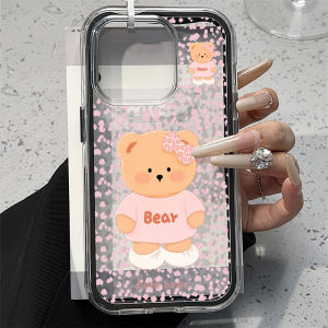 Cute Bear Two-in-one Phone Case For Samsung S25 Ultra A56 S26 Ultra A57 5G A55 A17 A07 A37 S23 A34 S24 Plus A25 TPU Capinha Caha