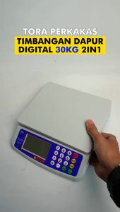 TORA Timbangan Digital Elektronik 2 In 1 - Timbangan Dapur 30 Kg