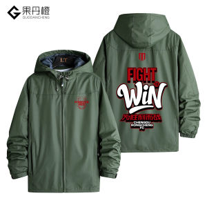 Chengdu Rongcheng Football Club Mens Jacket Sport Cheerleading Training Suit Three-in-One Windbreaker Loose Fit Long Sleeve Zipper