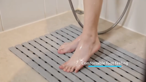 Non-Slip Shower Mat with Drain Holes - Anti-Skid Bathtub Mat for Philippine Bathrooms