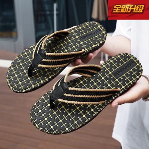 รองเท้าแตะชายหาดแบบลำลองสำหรับผู้ชาย กันลื่น พื้นนุ่ม ใส่กลางแจ้ง ระบายอากาศได้ดี สไตล์ฤดูร้อน รองเท้าแตะแบบสวมสบาย