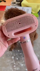 【Pet Intelligent Noise Cancellation Upgrade Version 】Pink/ White----One-button hair removal + 3-level constant temperature