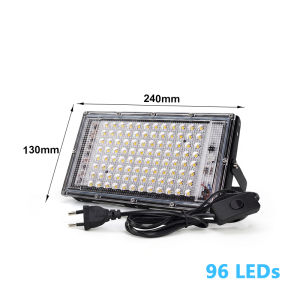 Parkson | LED Flood Light 50/96/144 LEDs Outdoor AC 220V EU Security Floodlight For Yard Garage Cool White warm white LED Floodlight Wall