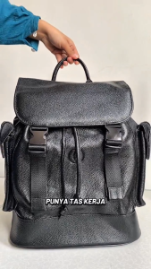 Sendy Leather Tas Punggung Pria Ransel Gendong Backpack Laptop Kulit Sapi Asli GUARDIOLA