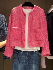 PAIBOLI | Elegant Weave French Style Little Ladys Blazer Cardigan