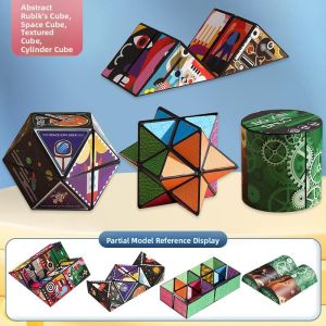 MONLEYTA | Infinite Cube Panda Foldable 3D Puzzle Stress Relief Educational Toy Geometric Blocks For Children And Teenagers