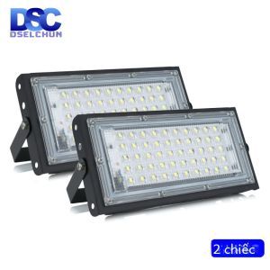 2 Chiếc Đèn LED 50W Ngoài Trời AC 220V-240V Đèn IP65 Chống Nước Đèn Đường Chiếu Sáng Cảnh Quan Bóng Đèn Nhôm Đương Đại