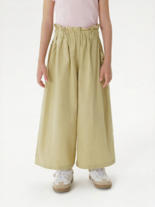Marc&Janie | Lace Waist Casual Wide Leg Cotton Pants