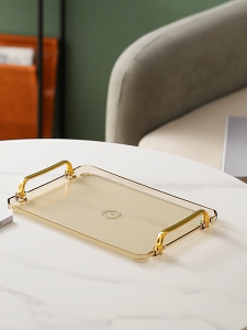 【COD】Nordic creative afternoon tea tray rectangular plate with two ears cup set tea set storage plate