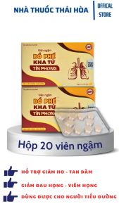Viên Ngậm Ho Bổ Phế Kha Tử TÍN PHONG - Giảm Ho Tan Đàm - Dùng Được Cho Người Tiểu Đường Hộp 20 Viên
