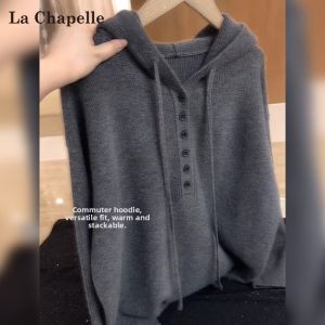 La Chapelle | Hooded Loose Fit Layering Long Sleeve Women Pullover Sweater