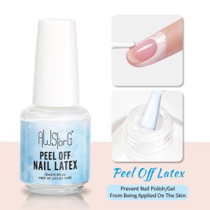 AWStorG 15ML Peel Off Latex Nail Polish Liquid Protect Anti-spill Fast Dry Odor-free Nail Edge Skin Care Protector For Nail Art