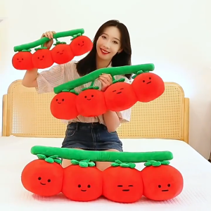 เตรียมการจัดส่ง หมอนมะเขือเทศ หมอนนอน ตุ๊กตาสัตว์ยัดไส้ ของขวัญวันเกิด ของเล่นขนาดใหญ่