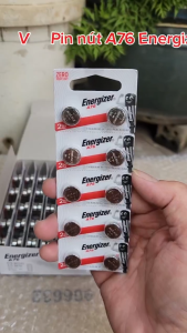 Vỉ 10 viên pin AG13 / A76 / LR44 Energizer Alkaline 1.5V hàng chính hãng