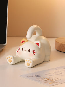 Đồ Trang Trí Máy Tính Để Bàn Dễ Thương Mèo Ba Hoa Giá Đỡ Điện Thoại Di Động Quà Tặng Sinh Nhật Cho Nữ Đồ Trang Trí Ổn Định Tinh Thần