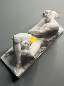 Nordic Minimalist Retro Art Plaster Statue Figure Sculpture Wine Cabinet Entrance Decoration Decoration Art Teaching Aids Gift