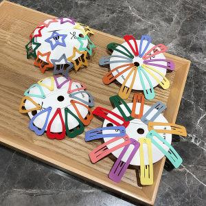 เครื่องประดับผมสไตล์เกาหลีน่ารักสำหรับเด็ก เครื่องประดับผมแบบหัวเข็มขัด ติดผมแบบ BB ขนาดเล็ก เครื่องประดับผมสำหรับเด็กผู้หญิง