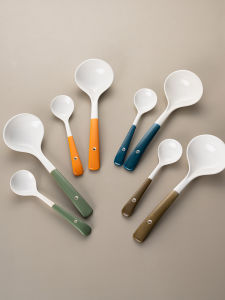 Onlycook Household Ceramic Spoon Soup Drinking Spoon Japanese-Style Long Handle Soup Spoon Soup Spoon Porridge Spoon Meal Spoon Ceramic Spoon