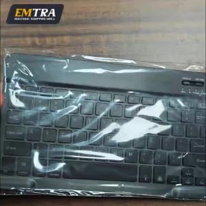 Mini Bluetooth Keyboard RGB Wireless Keyboard 10 inch Backlit Keyboard Backlight Touchpad Keyboard for iOS Android Windows iPad